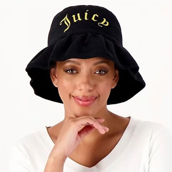 Juicy Couture Accessories - Juicy Couture Black Bucket Hat